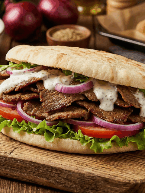 Dönerfleisch aus dem Ofen