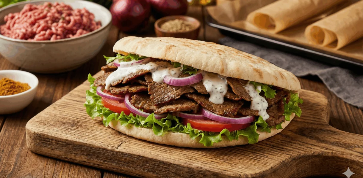 Doenerfleisch aus dem Ofen