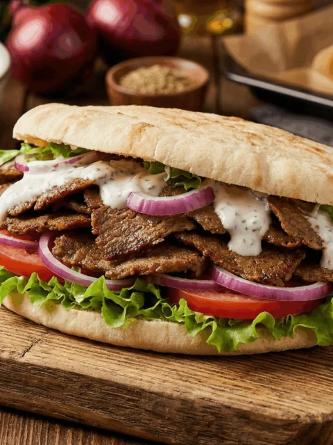 Doenerfleisch aus dem Ofen