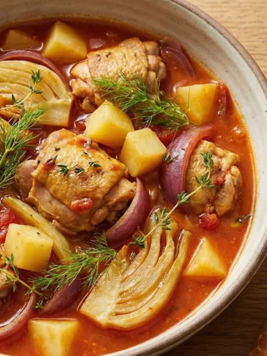 Hähnchen-Bouillabaisse